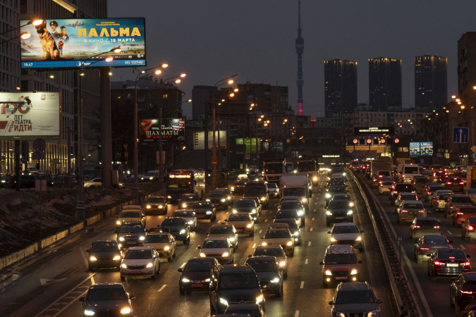 Дорога в Москве