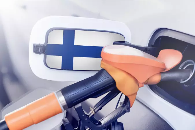 Заправка в Финляндии