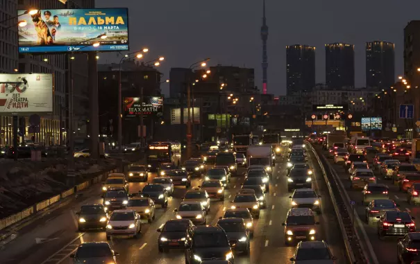 Дорога в Москве